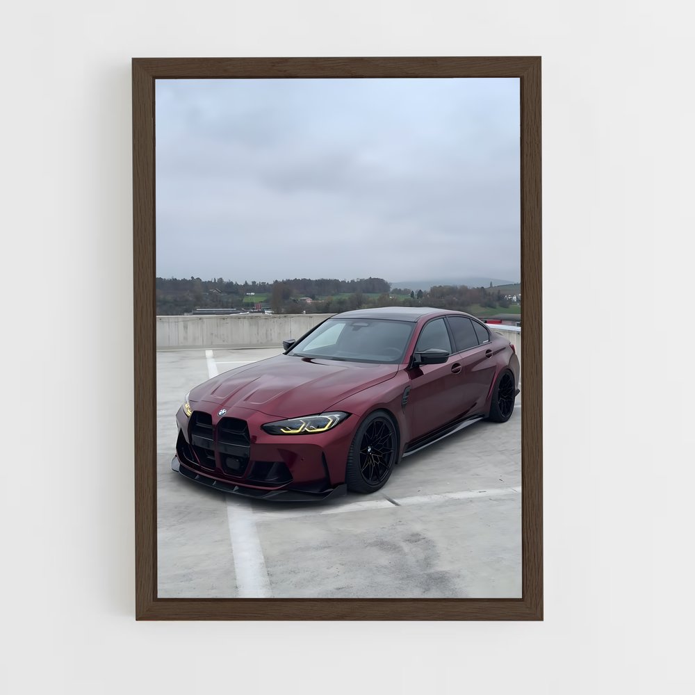 Poster Maroon Majesty – affiche BMW (vue 5)
